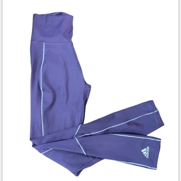 NEW ADIDAS BELIEVE THIS 2.0 HIGH RISE 7/8 PURPLE SIZE S LEGGINGS - Picture 6 of 10